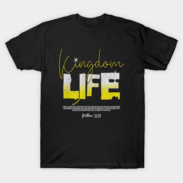 Kingdom Life Matthew 16:19 T-Shirt by Church Store